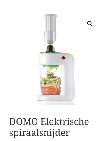 DOMO elektrische spiraal snijder beschikbaar voor biedingen