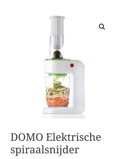 DOMO elektrische spiraal snijder, Huis en Inrichting, Keuken | Keukenbenodigdheden, Zo goed als nieuw, Ophalen of Verzenden