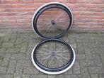 Rolstoel wielen en Quick release steekassen, Ophalen of Verzenden, Gebruikt