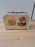 Broodtrommel koffertje koffer vintage retro hondje sigaar, Ophalen of Verzenden, Zo goed als nieuw, Overige
