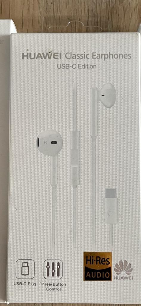 Huawei USB-C Headset, Telecommunicatie, Mobiele telefoons | Oordopjes, Nieuw, In gehoorgang (in-ear), Ophalen