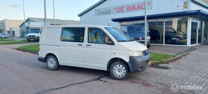 Volkswagen Transporter 1.9 TDI L1H1 Dubbel Cabine 5 pers, Auto's, Bestelauto's, Bedrijf, Te koop, ABS, Alarm, Radio, Schuifdeur