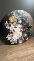 Wandpaneel/muurcirkel met bloemen, Ophalen, Zo goed als nieuw