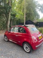 Fiat 500C 1.2 AUT  2010 Rood, Auto's, 4 cilinders, Cabriolet, Leder en Stof, Origineel Nederlands