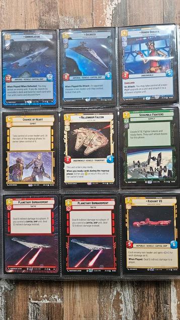 Star Wars Unlimited kaarten beschikbaar voor biedingen