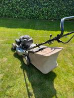 Benzine grasmaaier met Honda motor, Tuin en Terras, Cirkelmaaier, Gebruikt, HVC, Ophalen of Verzenden