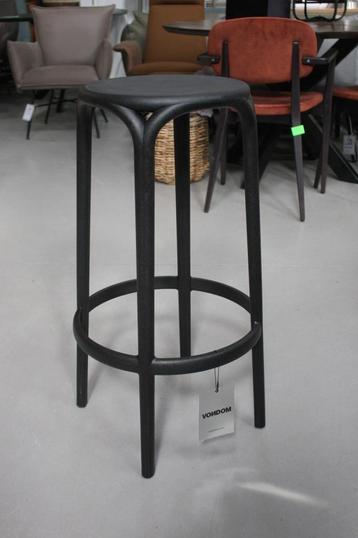 2 x ronde zwarte barkruk Brooklyn Vondom indoor & outdoor beschikbaar voor biedingen