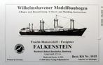(96) Bouwplaat vrachtschip Falkenstein 1/250, Hobby en Vrije tijd, Modelbouw | Boten en Schepen, Overige merken, Ophalen of Verzenden
