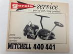 Garcia service boekje van Mitchell 440 441 molen 557, Gebruikt, Ophalen of Verzenden, Molen
