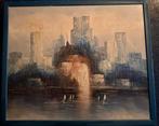 Stadsgezicht Schilderij, Antiek en Kunst, Kunst | Schilderijen | Klassiek, Ophalen of Verzenden