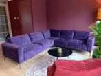TK: ZGAN paarskleurige velvet hoekbank van woonwinkel DKW, Huis en Inrichting, Ophalen, Zo goed als nieuw, Stof