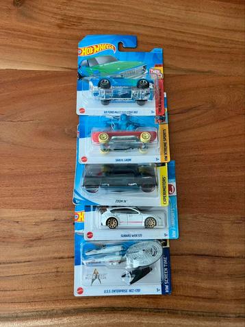 52 stuks diverse Hot Wheels nieuw in de verpakking. beschikbaar voor biedingen