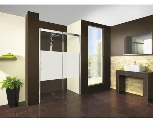 BREUER Nis schuifdeur vast spiegelglas rechts 140x200 cm, Doe-het-zelf en Verbouw, Sanitair, Nieuw, Douche, Glas, Ophalen