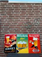 Emaille borden Heineken, Antiek en Kunst, Antiek | Emaille, Ophalen of Verzenden