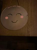 Leuke spiegel met smiley, Minder dan 50 cm, Rond, Ophalen of Verzenden, Zo goed als nieuw