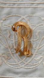 Broche Letter "R", Verzenden, Gebruikt, Goud, Overige materialen