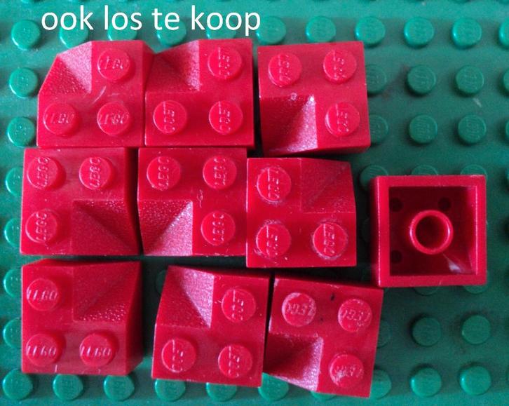 3046 (1) 10x Red Slope 45 2 x 2 Double Concave, Kinderen en Baby's, Speelgoed | Duplo en Lego, Gebruikt, Ophalen of Verzenden