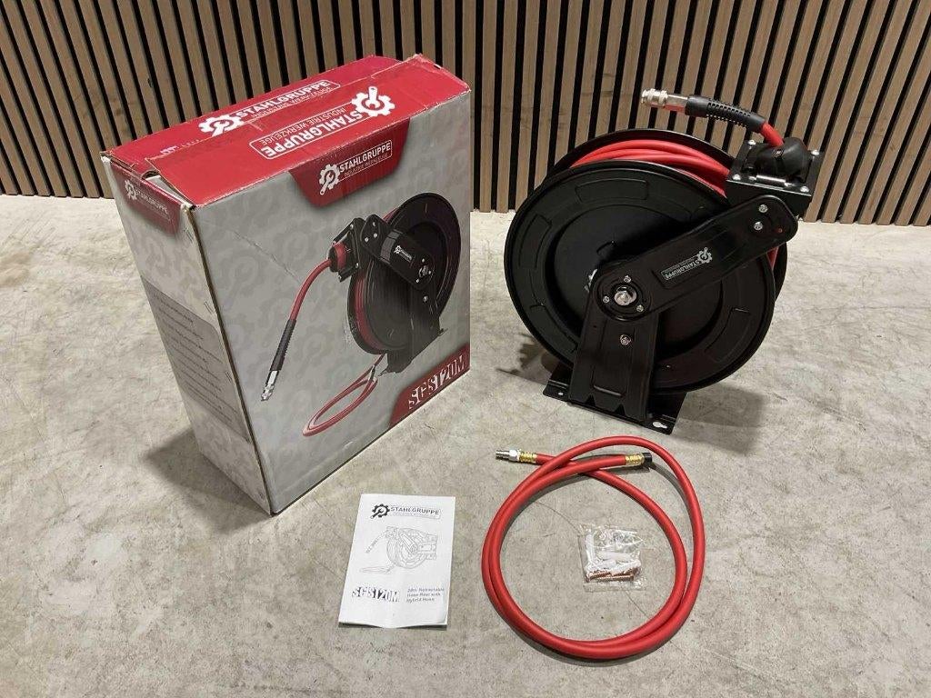 Stahlgruppe 20M Luchtslanghaspel 2 modellen nieuw in doos ‼️, Ophalen, Nieuw, Minder dan 200 liter/min, 10 bar of meer