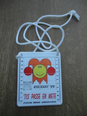 Carnavals embleem, medaille Kielegat Breda BCV 1999 beschikbaar voor biedingen