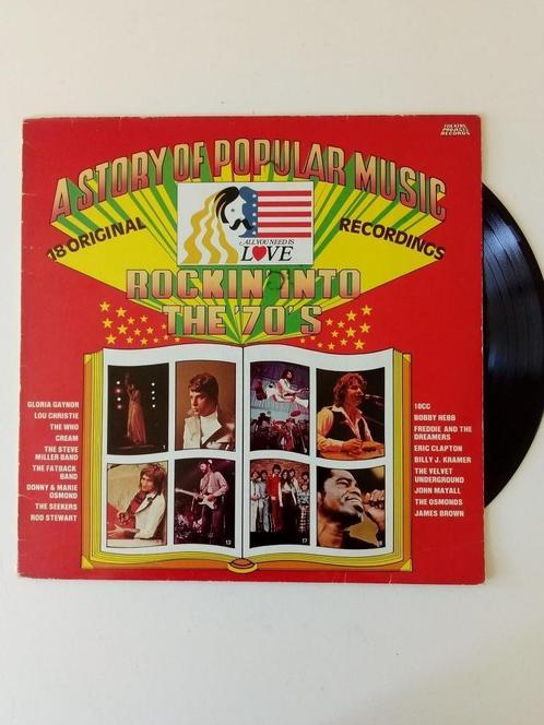 LP Rockin into the 70s - Clapton, The Who, Rod Stewart, eva, Cd's en Dvd's, Vinyl | Verzamelalbums, Gebruikt, Pop, Ophalen of Verzenden