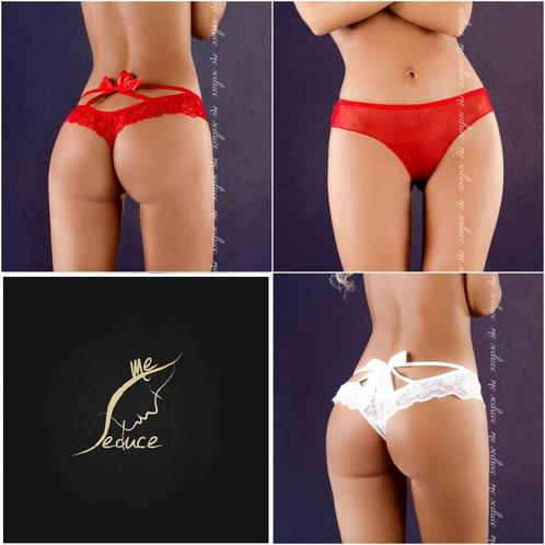 Me Seduce String ``Anhelina`` maat L tm XXXL (643), Kleding | Dames, Ondergoed en Lingerie, String, Zwart, Ophalen of Verzenden