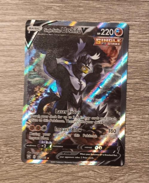 Single strike Urshifu Alt Art (BST151), Hobby en Vrije tijd, Verzamelkaartspellen | Pokémon, Zo goed als nieuw, Losse kaart, Ophalen of Verzenden