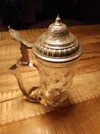 5 oude BMF glazen bierpullen met tinnen deksel uit W.Germany, Antiek en Kunst, Ophalen of Verzenden