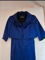 Koningsblauwe jurk met jasje van Addy van den Krommeracker, Zo goed als nieuw, Verzenden