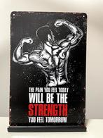 The pain you feel today , metalen tekstbord (Old Look), Nieuw, Ophalen of Verzenden, Pand50, Info@pand50.nl