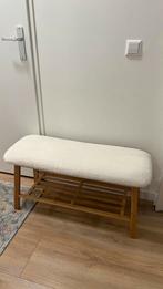 bamboe bank met vacht, Huis en Inrichting, Ophalen, Overige materialen, Zo goed als nieuw, 75 tot 100 cm