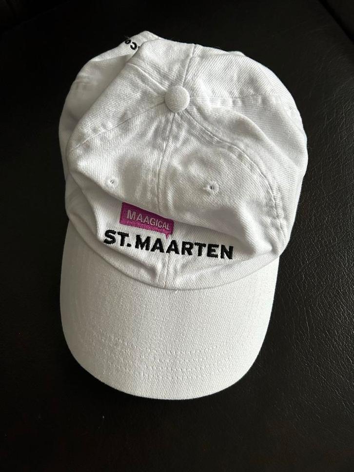 Witte Pet - St. Maarten Souvenir bijna gratis, Kleding | Heren, Hoeden en Petten, Zo goed als nieuw, Pet, One size fits all, Ophalen