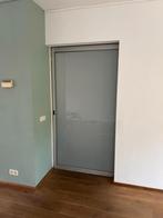Moderne schuifdeur van matglas en aluminium frame, Gebruikt, Binnendeur, Schuifdeur, Glas