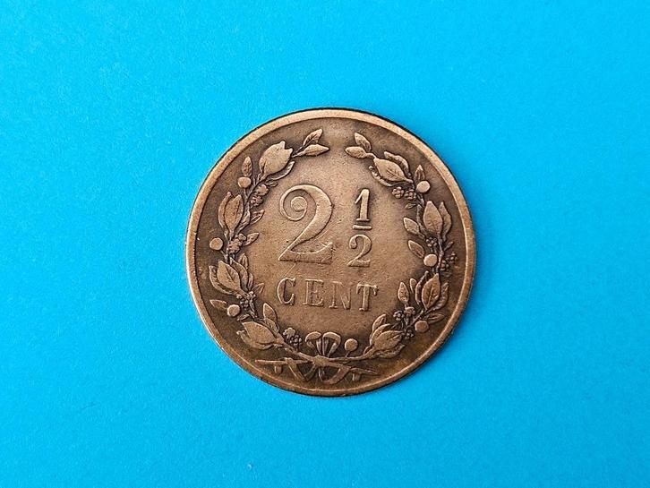 2,5 cent uit 1877, Postzegels en Munten, Munten | Nederland, Losse munt, Overige waardes, Koning Willem III, Verzenden
