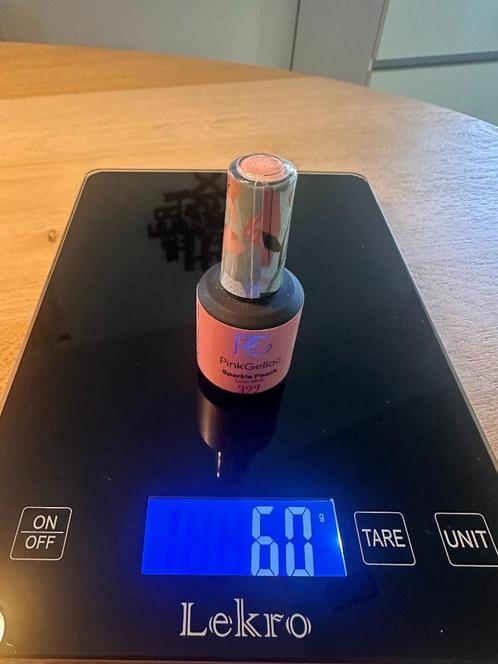 Pink Gellac 322 Sparkle Peach, Sieraden, Tassen en Uiterlijk, Uiterlijk | Cosmetica en Make-up, Zo goed als nieuw, Handen en Nagels