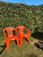 Twee oranje tuinstoelen cuba chair Keter, Tuin en Terras, Ophalen, Kunststof