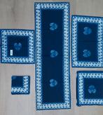 Batik tafelloper met bijpassende placemats en servetten, Ophalen of Verzenden, Nieuw, Placemat