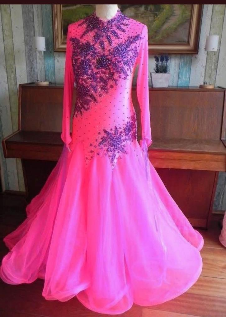 Elegante Ballroom Jurk, Kleding | Dames, Jurken, Zo goed als nieuw, Maat 38/40 (M), Ophalen of Verzenden