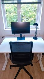 Complete Home Office Set - Bureau, Stoel, Scherm, Ophalen, Ergonomisch, Zo goed als nieuw