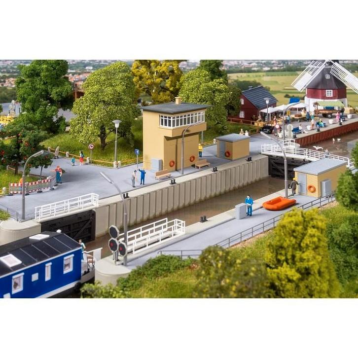 Faller 190646 Sluizencomplex 1:87, Hobby en Vrije tijd, Modeltreinen | H0, Nieuw, Brug, Tunnel of Gebouw, Wisselstroom, Overige merken