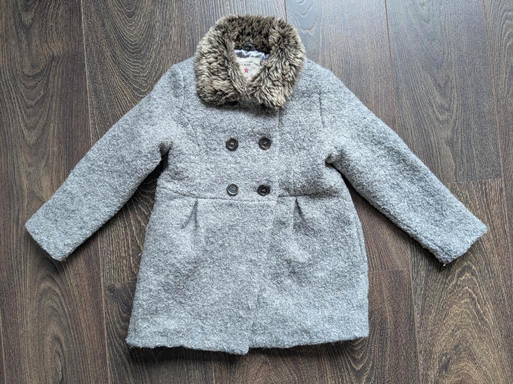 Nette mantel / jas met leuk kraagje, Ophalen of Verzenden, Zo goed als nieuw, Meisje, Jas