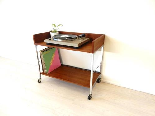 retro vintage kast lp kast tv meubel Vinyl audio meubel, Verzamelen, Retro, Huis en Inrichting, Ophalen of Verzenden