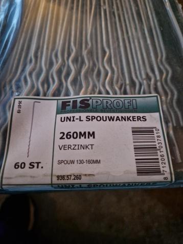 Uni-L Fisprofi spouwankers verzinkt 260mm beschikbaar voor biedingen