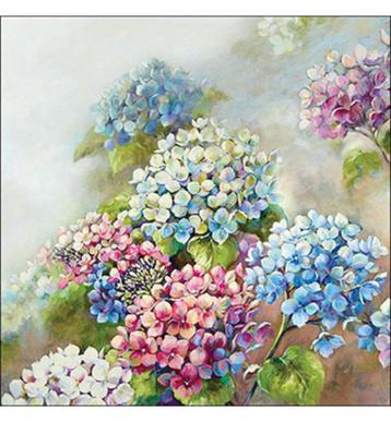 Ambiente servet hydrangea shades 33 x 33 cm 13319560 beschikbaar voor biedingen