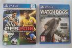 PS4 spellen Watch Dogs + PES16 2016, 1 speler, Ophalen of Verzenden, Zo goed als nieuw