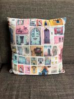 Sierkussen patroon met deuren en ramen, Ophalen, Gebruikt, Vierkant