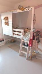 Hoogslaper huisje! Aanwinst voor elke kinderkamer!, Hoogslaper of Stapelbed, 70 tot 85 cm, Ophalen of Verzenden, Zo goed als nieuw