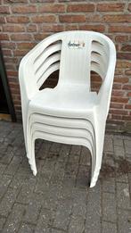 Hartman - Tuinstoelen - Wit, Tuin en Terras, Tuinstoelen, Ophalen, Zo goed als nieuw, Kunststof, Stapelbaar