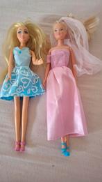 2 Barbiepoppen, nagenoeg nieuw, Kinderen en Baby's, Speelgoed | Poppen, Ophalen of Verzenden, Zo goed als nieuw