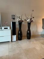 Decoratieve vazen met bloemen, Huis en Inrichting, Woonaccessoires | Zuilen en Pilaren, Ophalen, Zo goed als nieuw