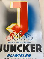 JUNCKER emaille reclamebord, Verzamelen, Ophalen, Reclamebord, Gebruikt, .